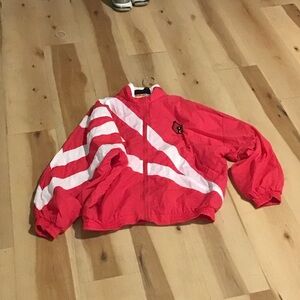 Red and White Striped Jacket
